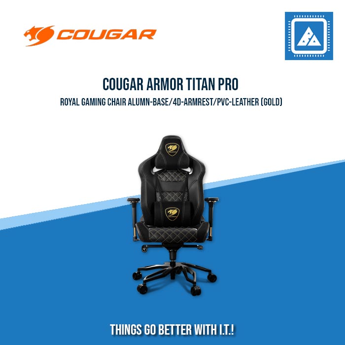 COUGAR ARMOR TITAN PRO GAMING CHAIR ALUMN-BASE/4D-ARMREST/PVC-LEATHER COUGAR ARMOR TITAN PRO GAMING CHAIR ALUMN-BASE/4D-ARMREST/PVC-LEATHER